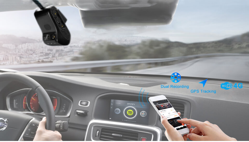 Dash Camera Truckcam GPS Hardwired Anti Theft  Parking mode Super capacitor 1080 