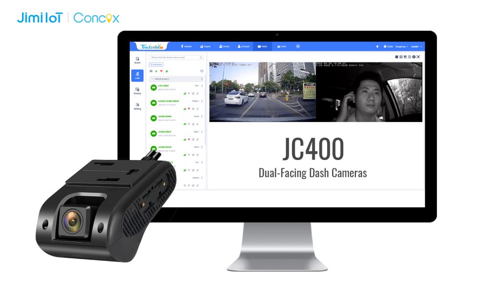 dual-facing dash camera