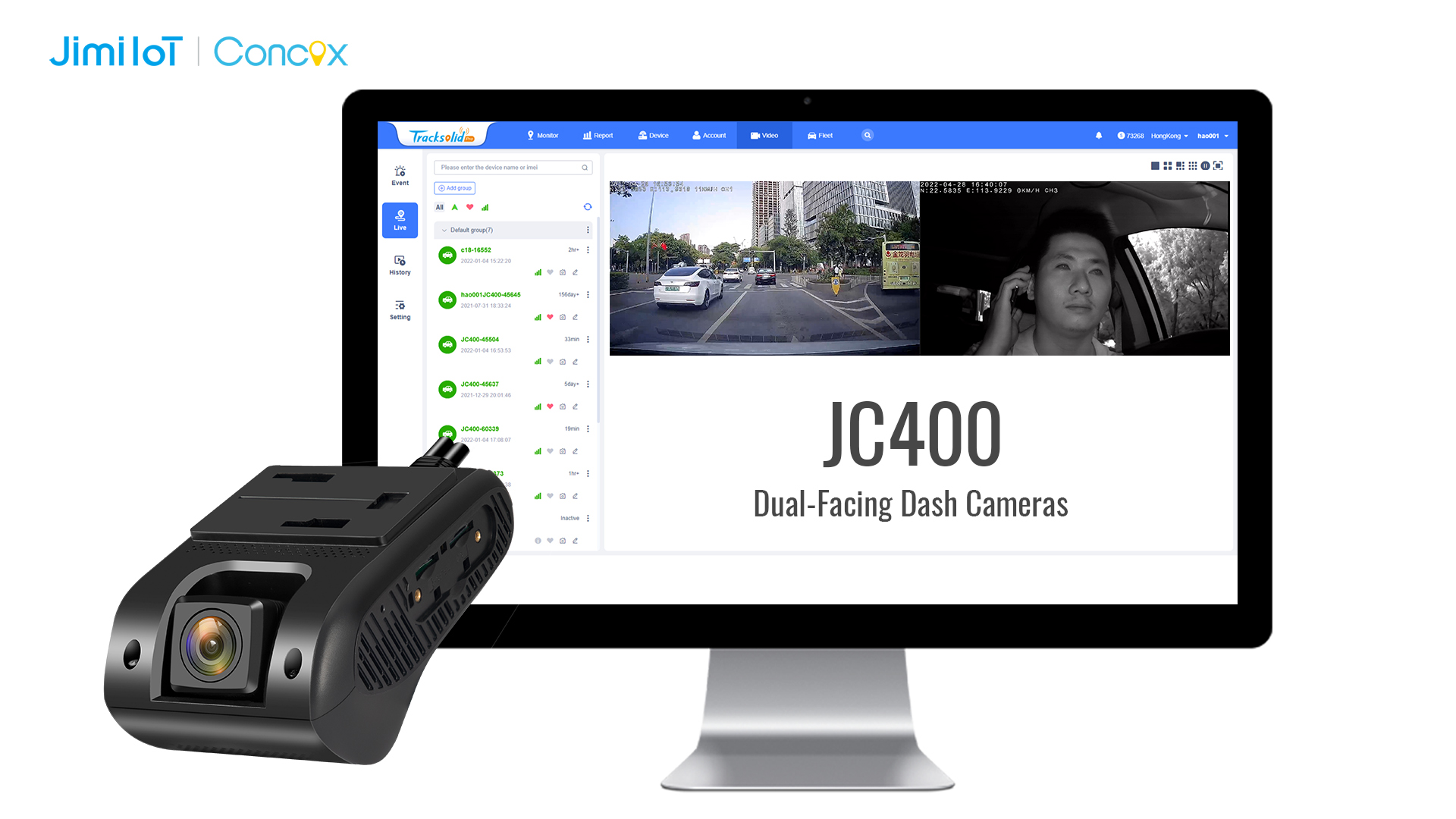 What are the benefits of dualfacing dash camera for fleet drivers