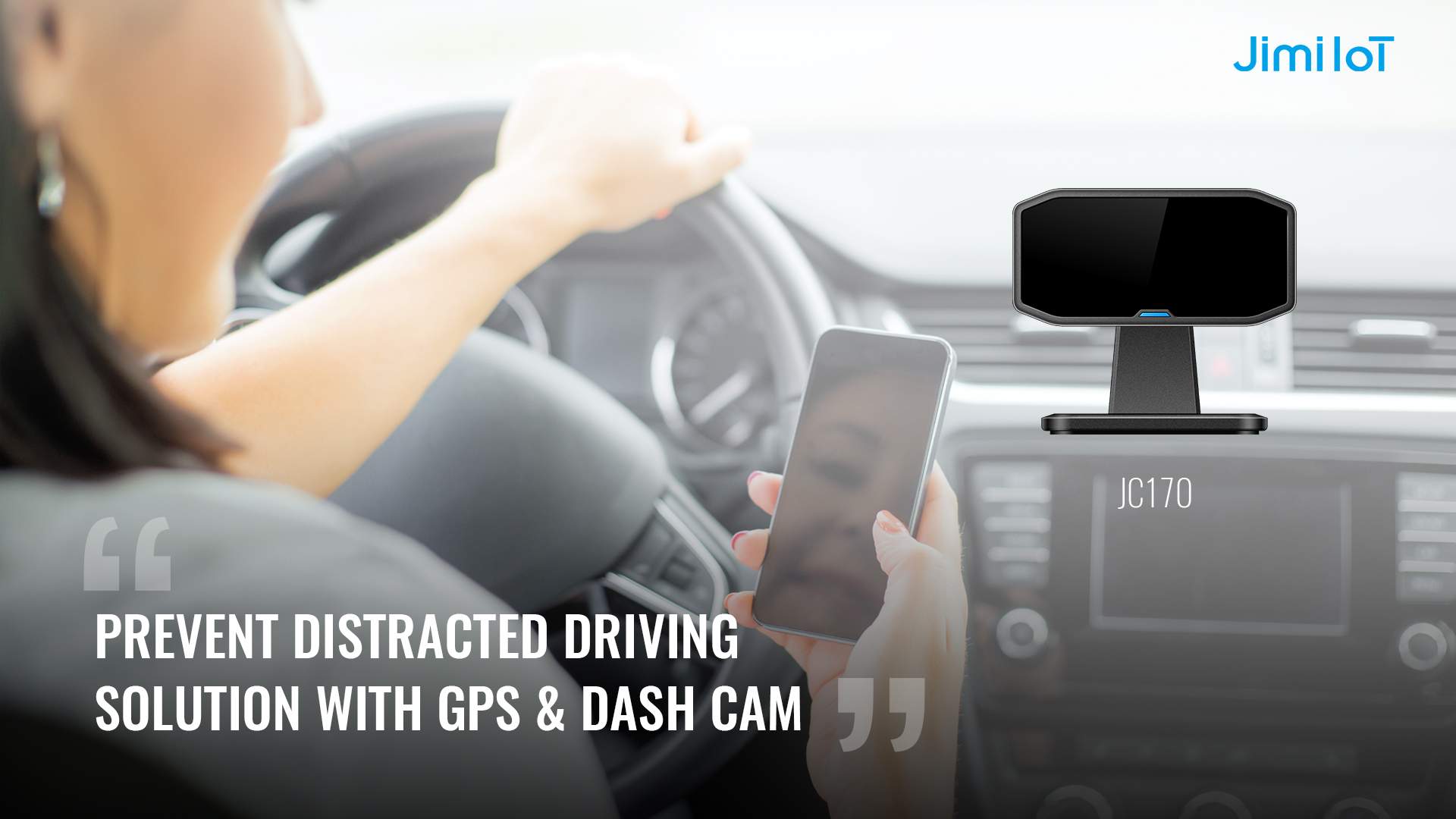 Prevent Distracted Driving Solution with GPS & Dash Cam
