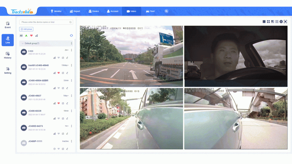 Driving real-time monitoring